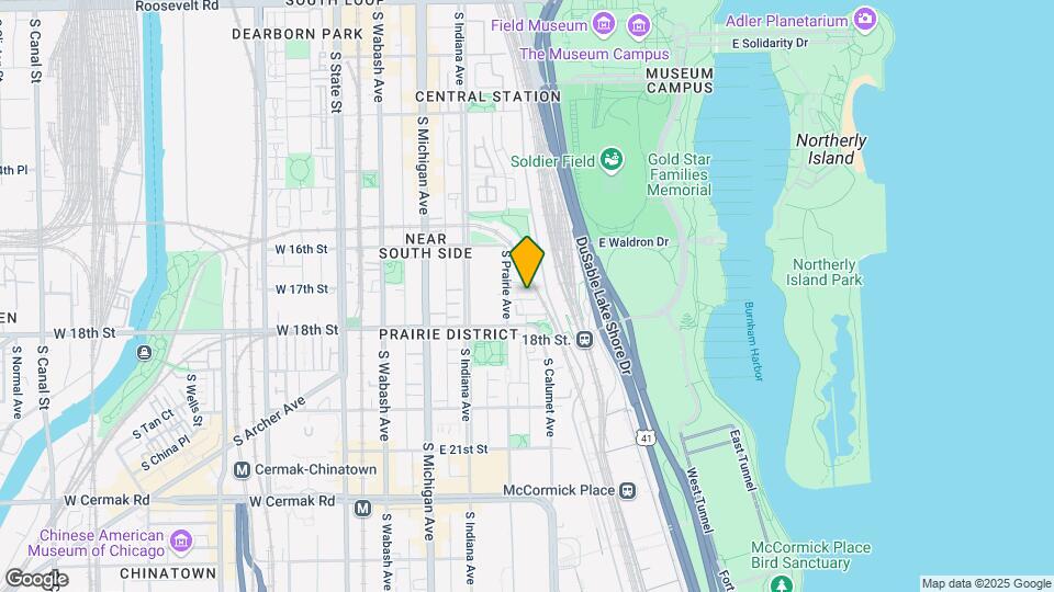 321 E 17th St Map and Location Details