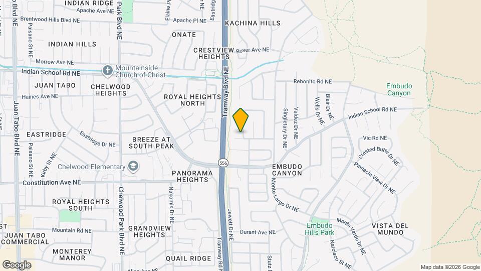 12813 El Vado Ave NE Map and Location Details