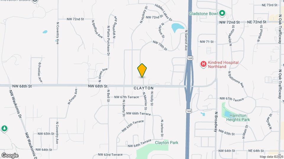 6808 N Mercier St Map and Location Details