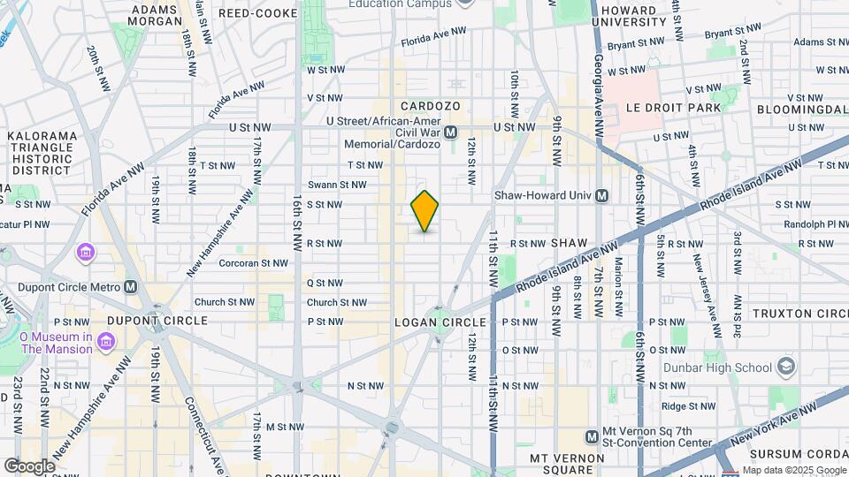 1317 R St NW Map and Location Details