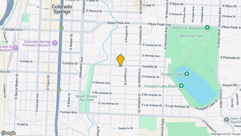 733 Costilla St Map and Location Details