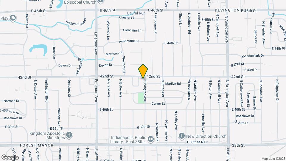 4138 N Irvington Ave Map and Location Details