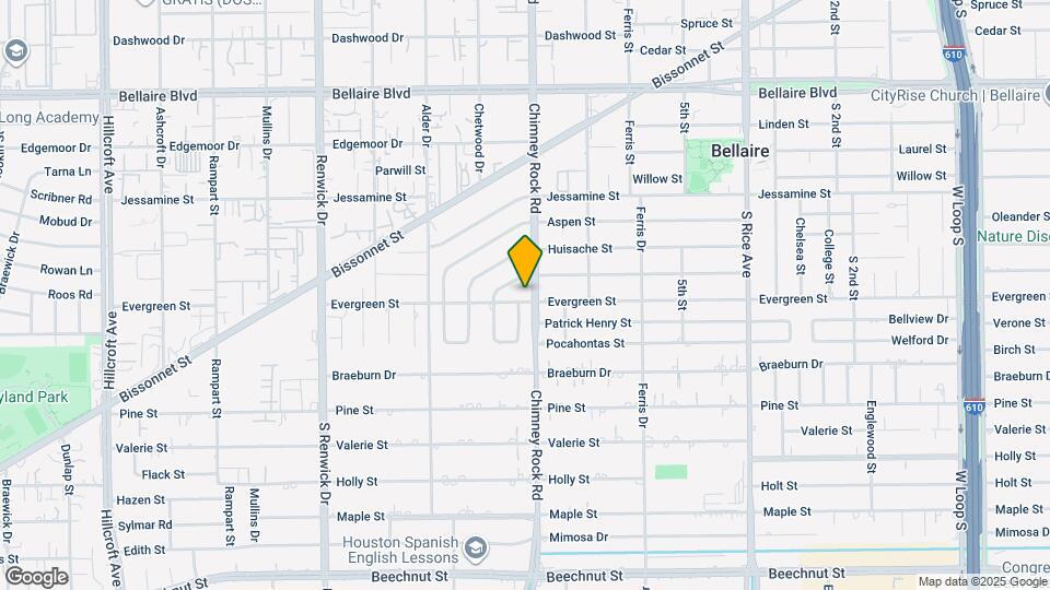 5502 Evergreen St Map and Location Details