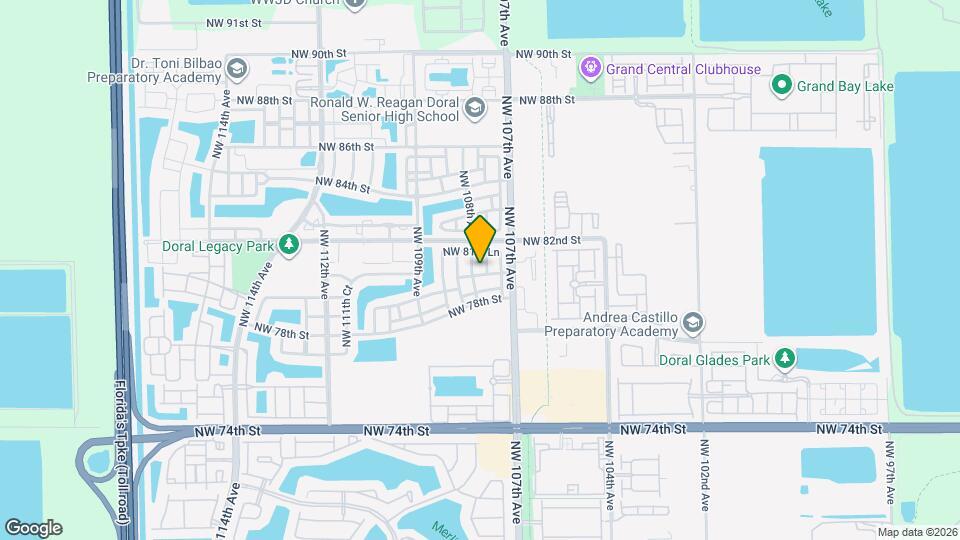 10781 NW 80th Ln Mapa y Detalles de la Ubicación