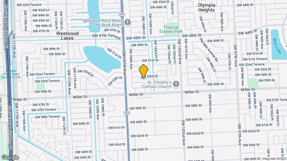 10431 SW 54th St Map and Location Details