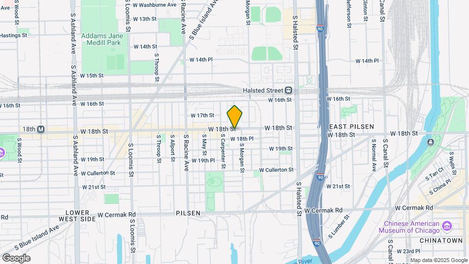 1013 W 18th St Map and Location Details