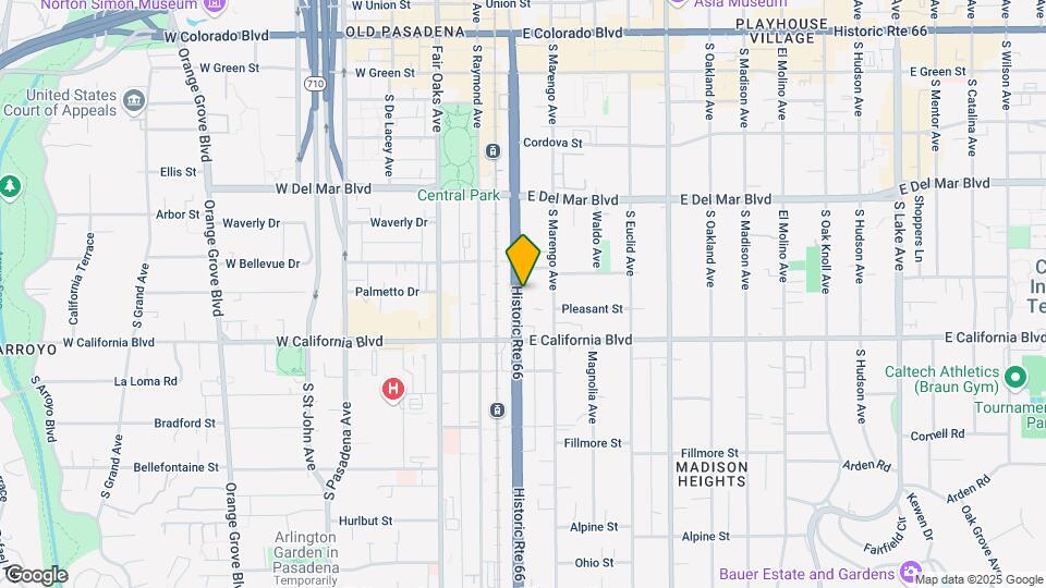 482 S Arroyo Pky Map and Location Details
