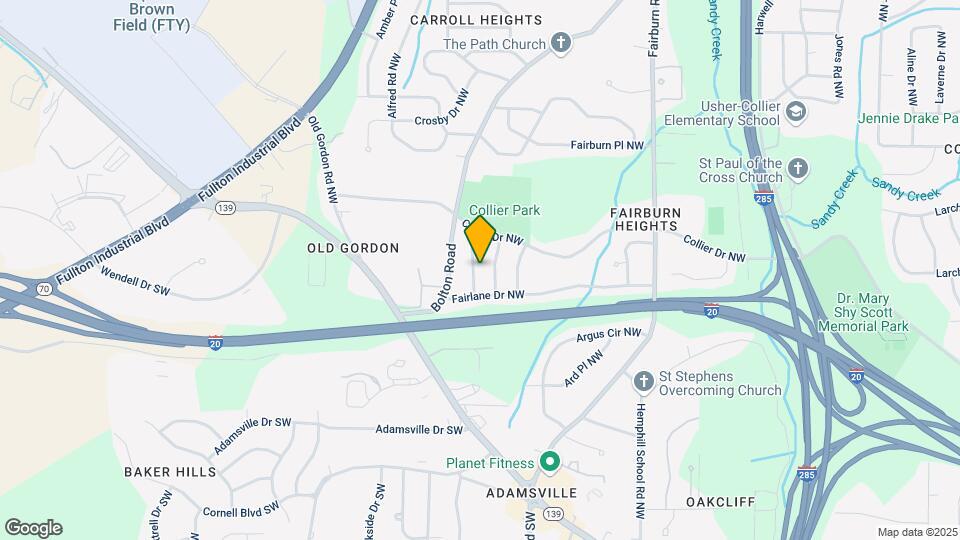 451 Fairlock Ln NW Map and Location Details