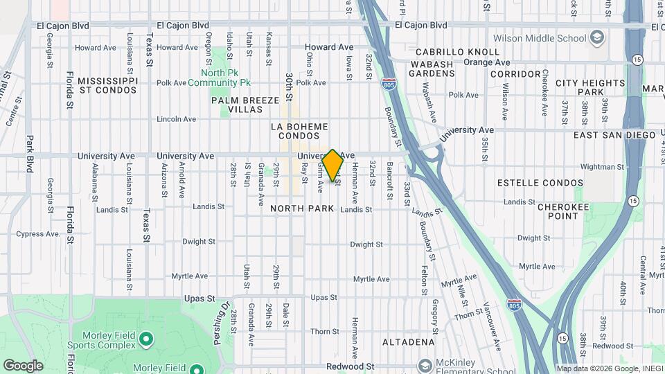 3766 31st St Map and Location Details