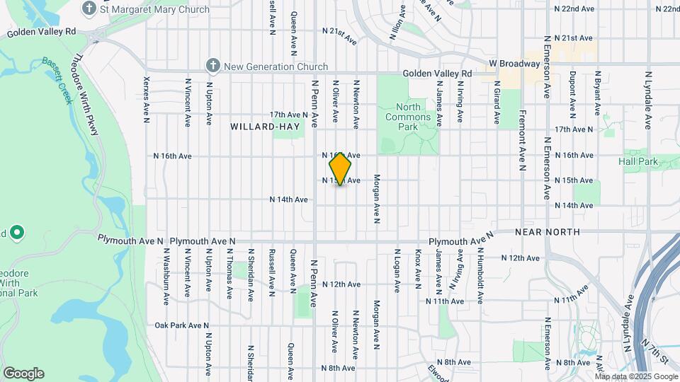 1418 N Oliver Ave Mapa y Detalles de la Ubicación