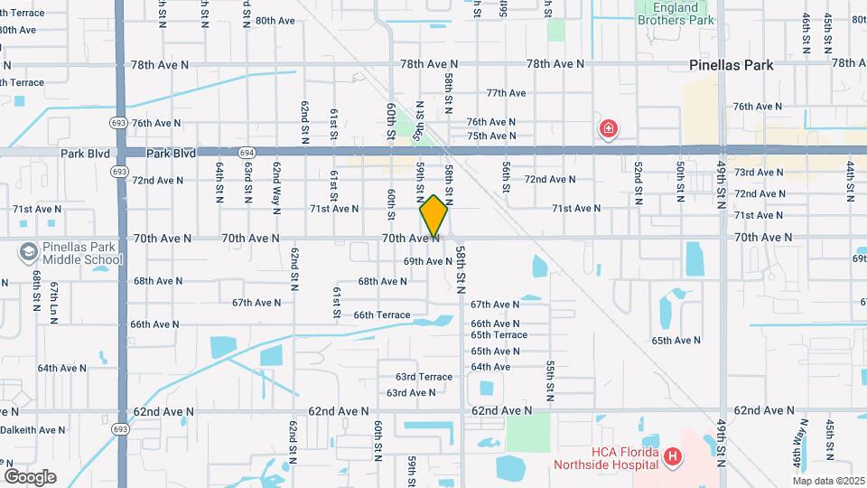 5860 70th Ave N Mapa y Detalles de la Ubicación