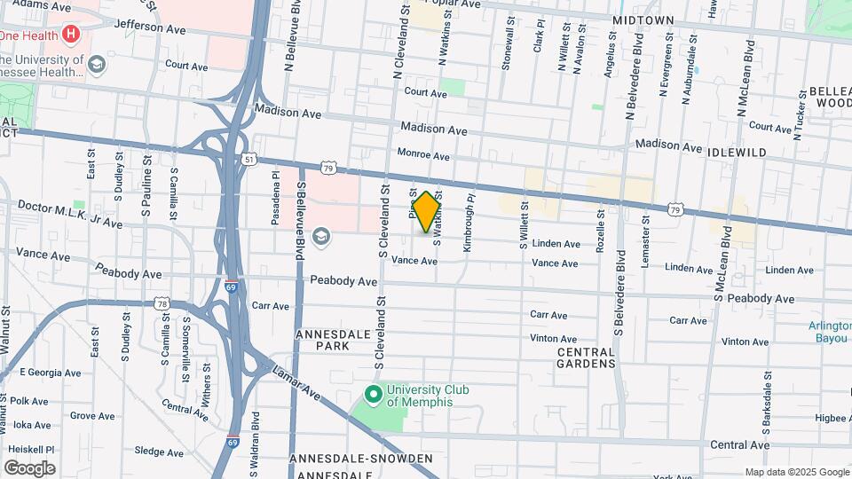 1401 Linden Ave Mapa y Detalles de la Ubicación