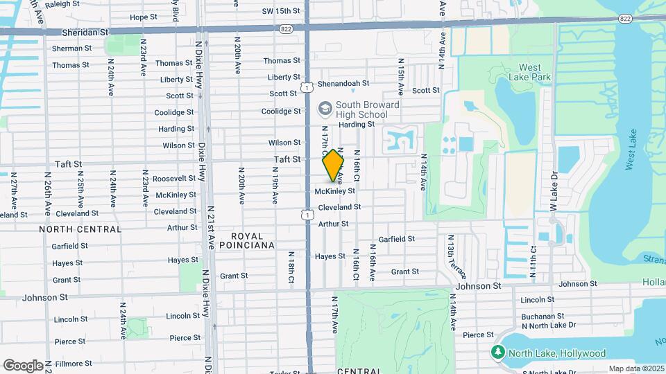 1711 McKinley St Map and Location Details
