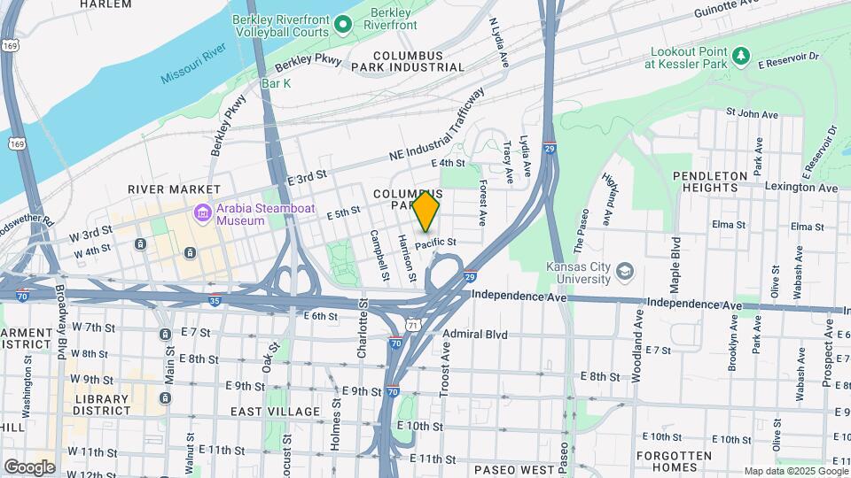 Columbus Park Lofts Mapa y Detalles de la Ubicación