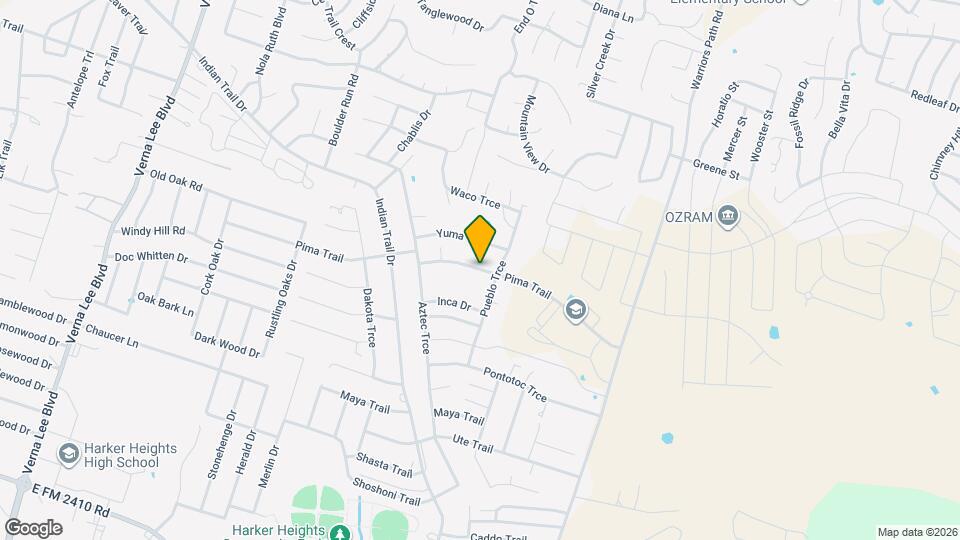 1622 Pima Trail Map and Location Details