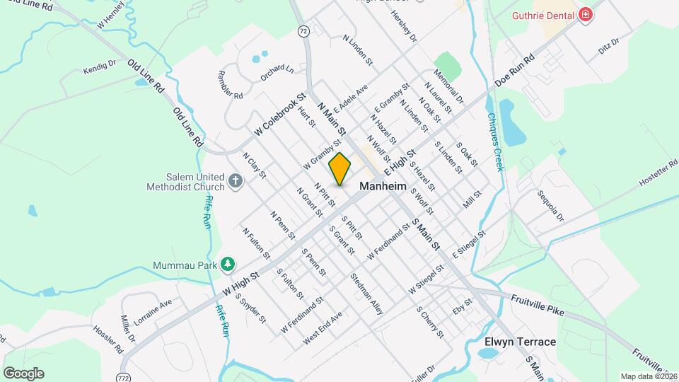 22 N Charlotte St Map and Location Details