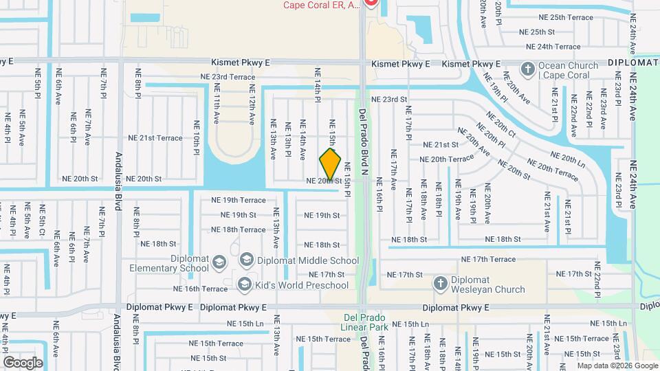 1426 NE 20th St Map and Location Details