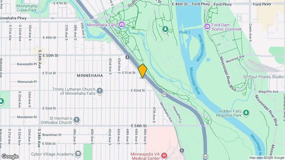 5120 Hiawatha Ave, Unit Furnished Townhome Map and Location Details