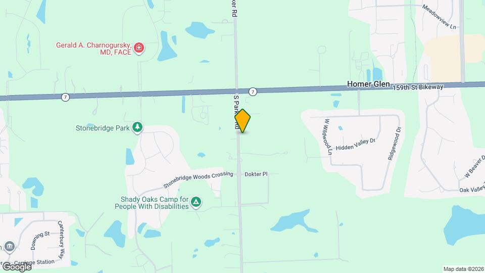 16035 S Parker Rd Map and Location Details