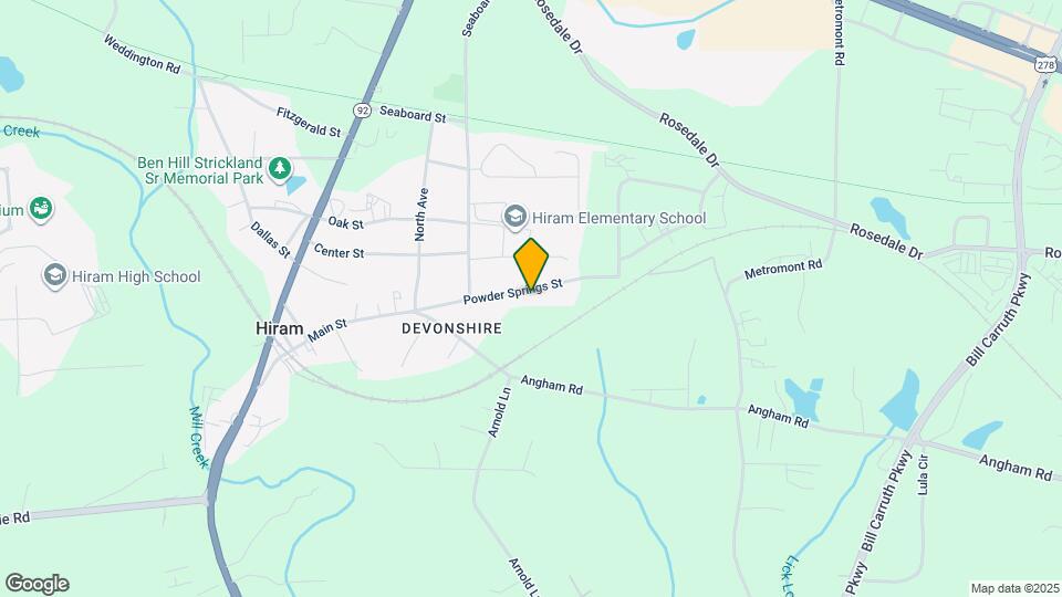 256 Powder Springs St Map and Location Details