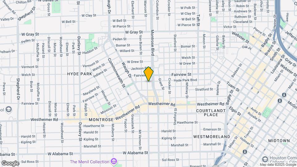 2501 Yoakum Blvd Map and Location Details