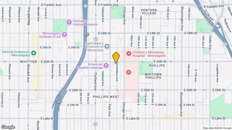 2615 Park Ave Map and Location Details
