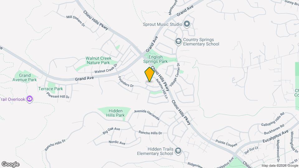 2180 Hedgerow Ln Map and Location Details