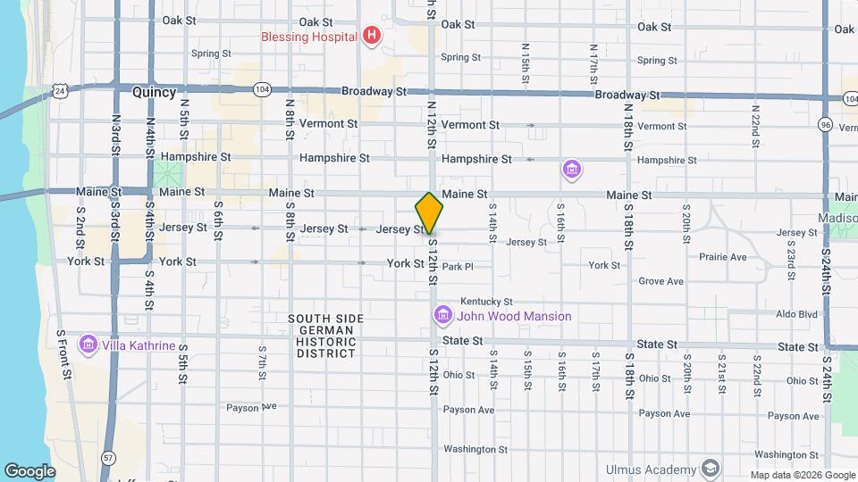 208 S 12th St Map and Location Details