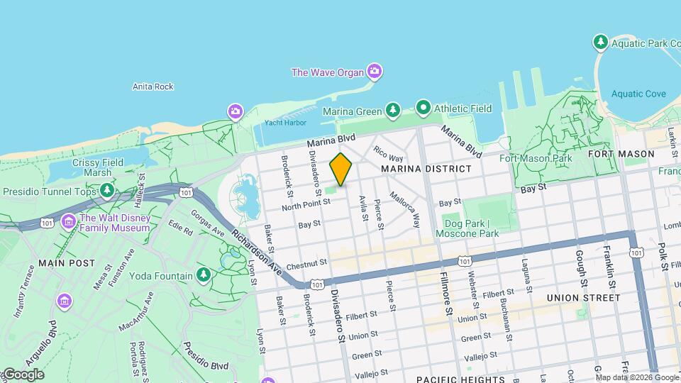 3627 Scott St Map and Location Details