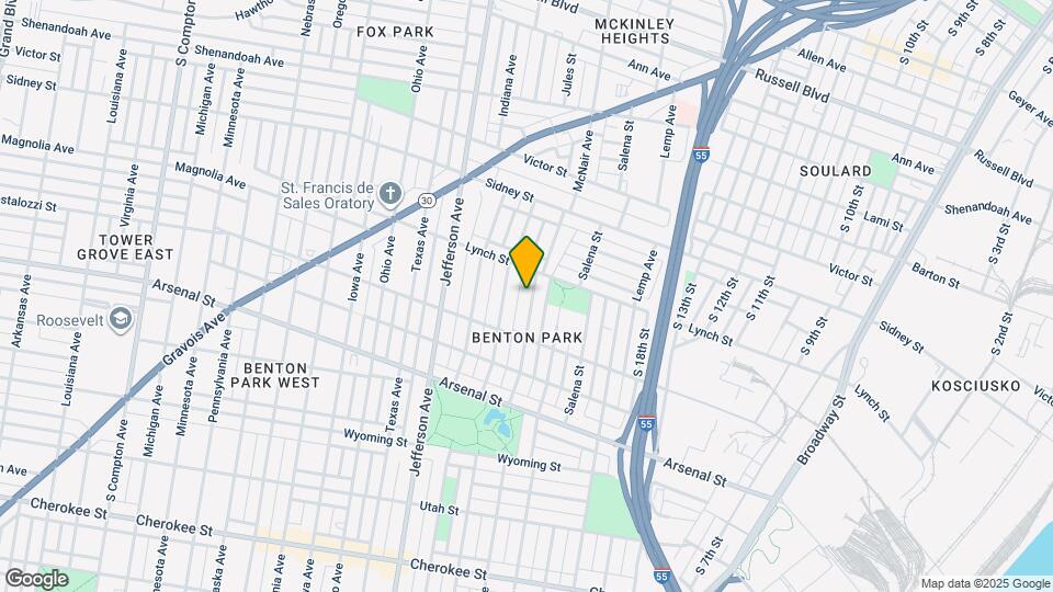 2827 McNair Ave Map and Location Details