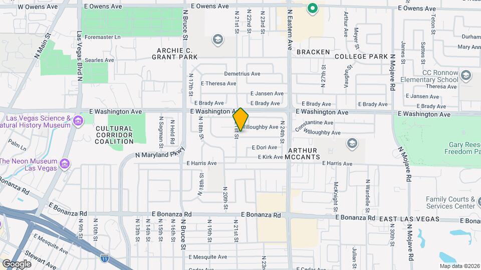836 N 21st St Map and Location Details