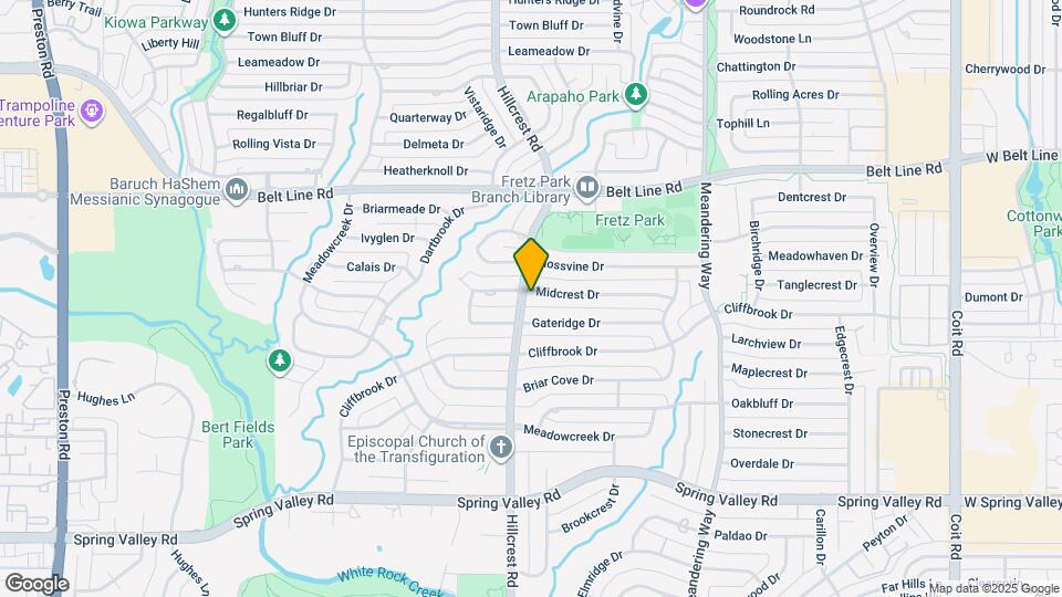 6910 Midcrest Dr Map and Location Details