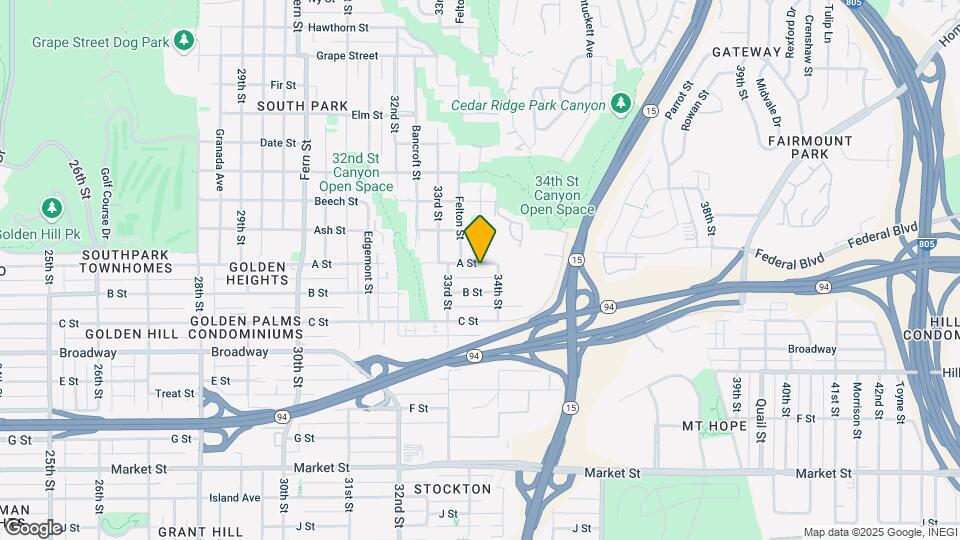 3363 A St Map and Location Details