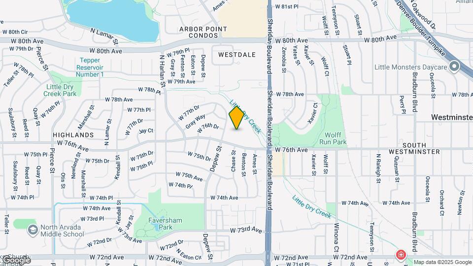 5575 W 76th Ave, Unit 101 Map and Location Details