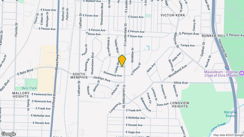 1865 S Lauderdale St Map and Location Details