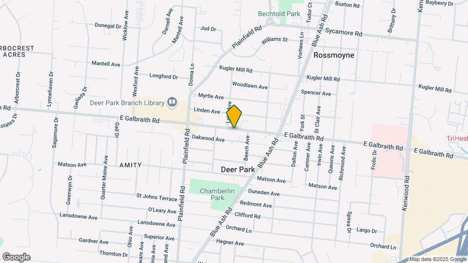 4233 E Galbraith Rd Map and Location Details
