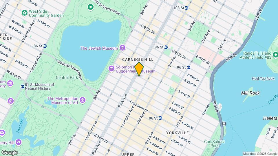 1111 Park Ave Map and Location Details