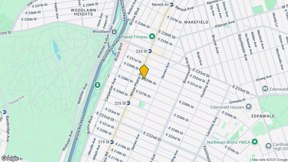 722 E 229th Map and Location Details