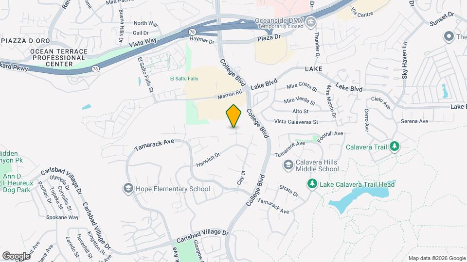 3620 Barranca Ct Map and Location Details