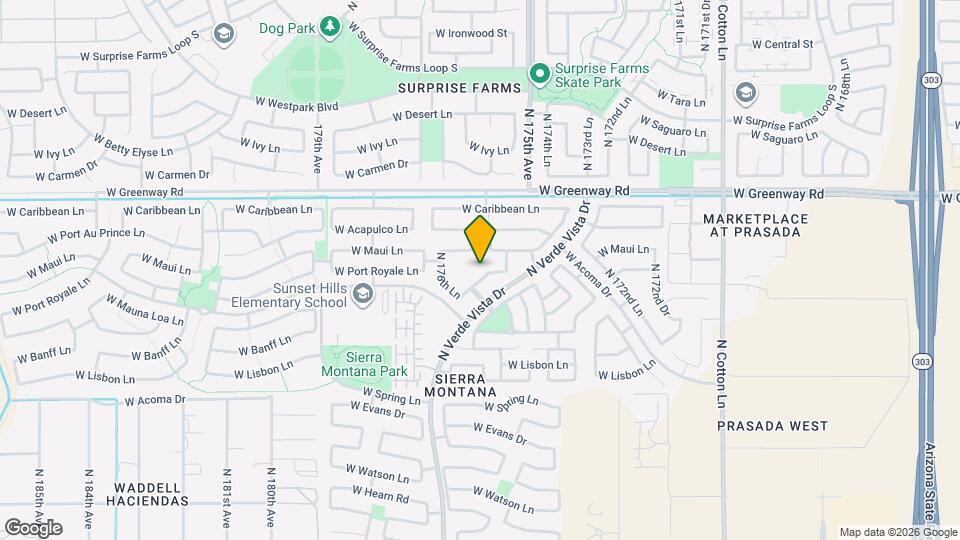 17610 W Port Royale Ln Map and Location Details