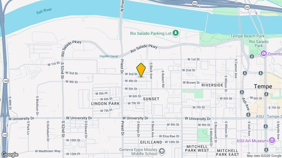 1232 W 4th St Map and Location Details