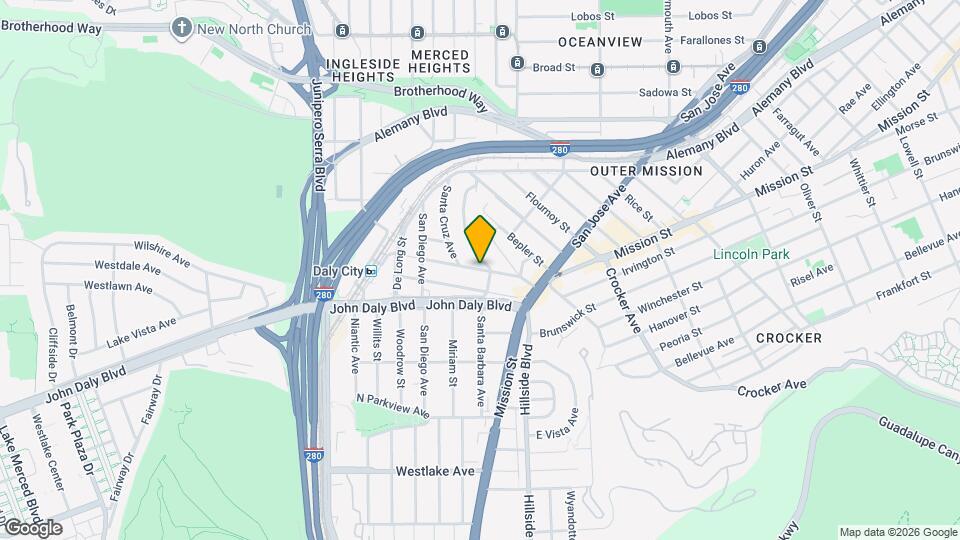 109 Hillcrest Dr Mapa y Detalles de la Ubicación