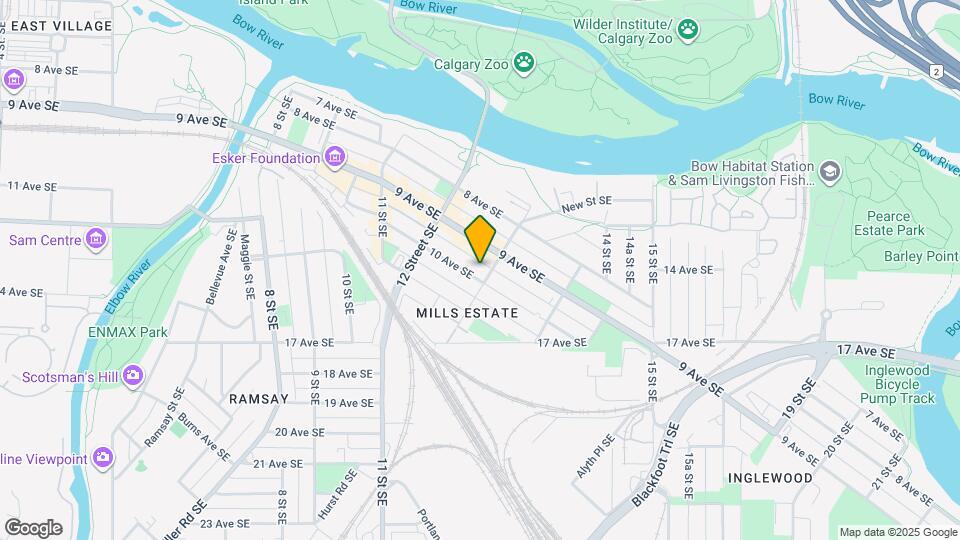 1336-1010 10 Ave SE Map and Location Details