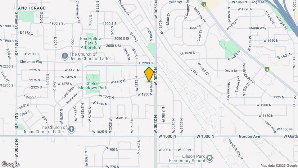 1381 N 2225 W Map and Location Details