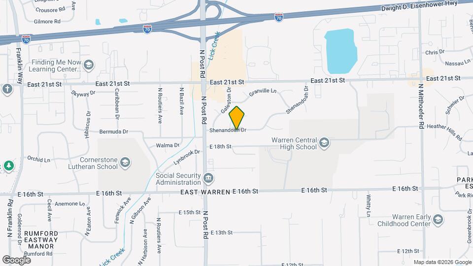 9121 Shenandoah Dr Map and Location Details