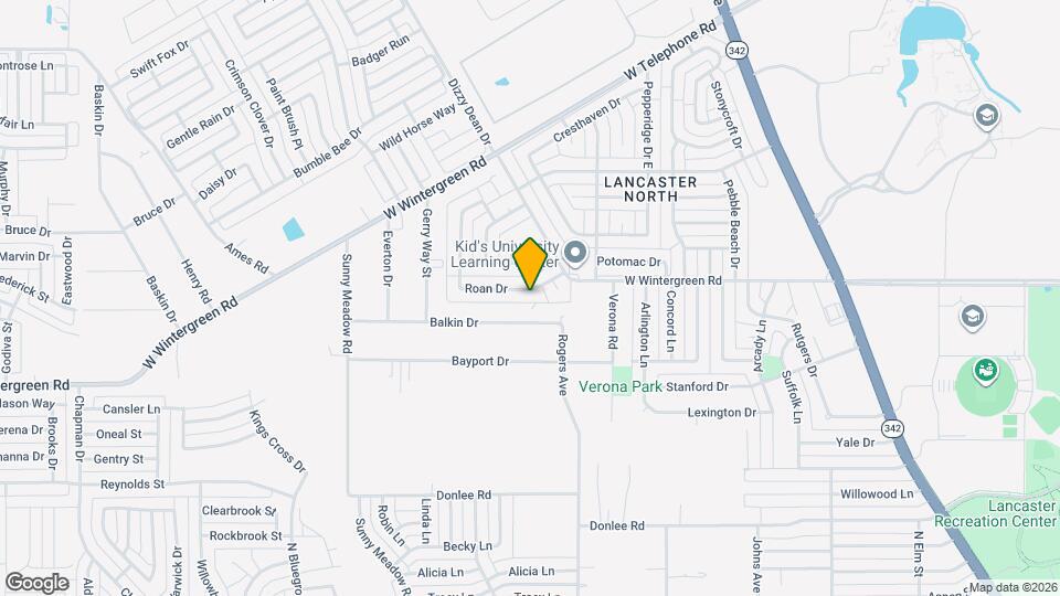 1234 Roan Dr Map and Location Details