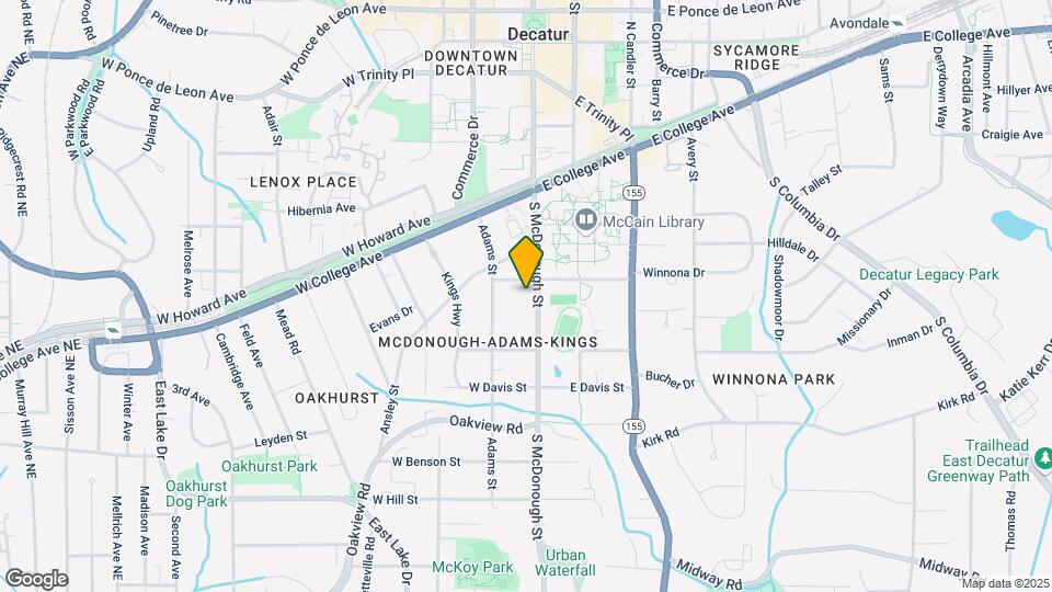 315 S McDonough St Map and Location Details