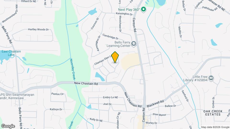 3431 Chastain Glen Ln NE Map and Location Details