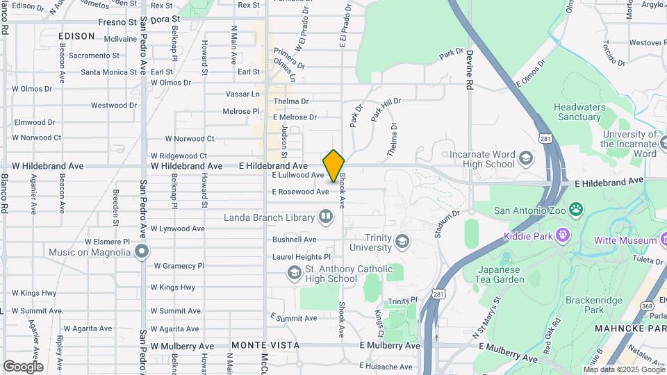 327 E Rosewood Ave Map and Location Details