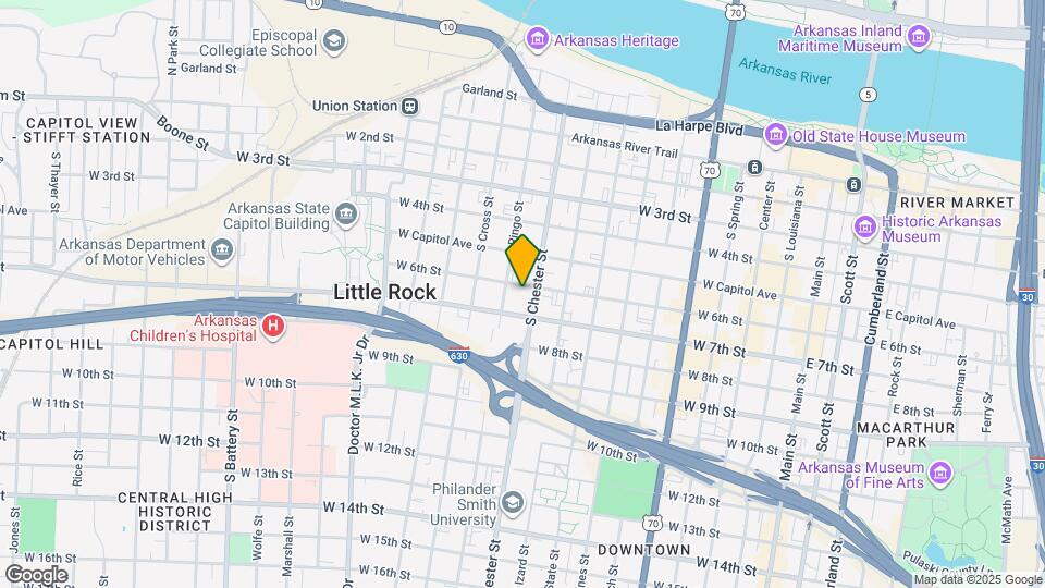 1011 W 6th St Map and Location Details